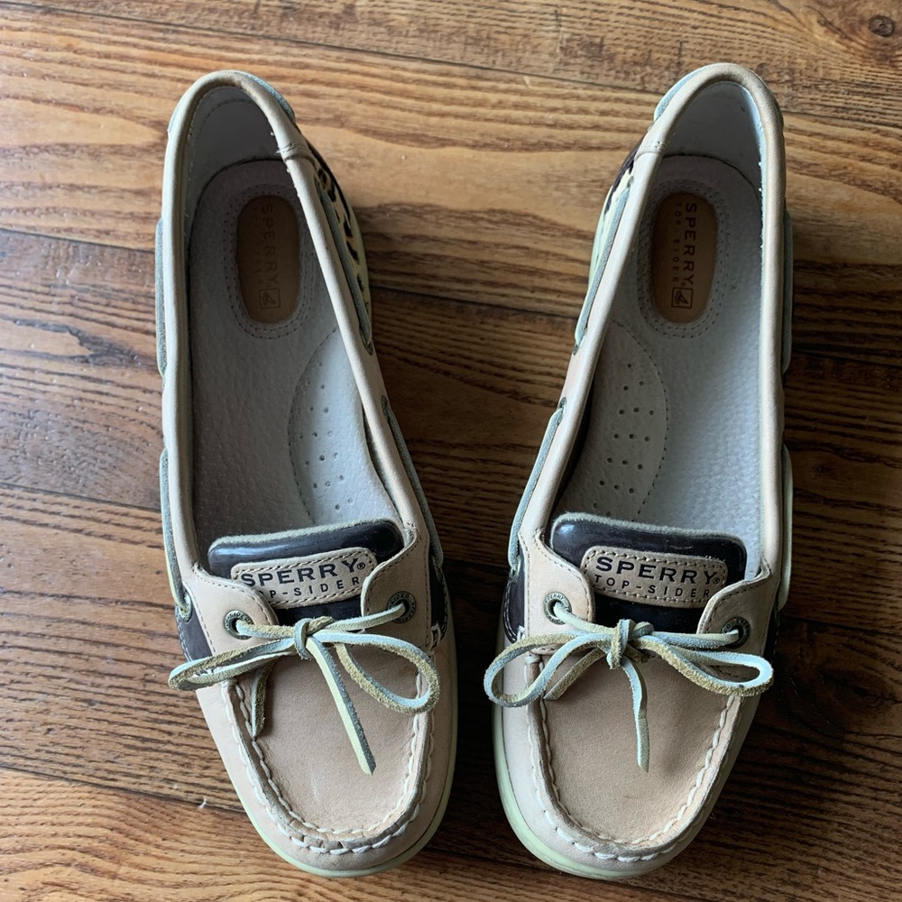 Sperry Top Sider Boat Shoes- Cheetah Print